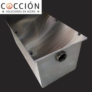 trampa de grasas en acero inoxidable