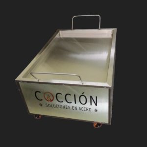 Asador de lechona en acero inoxidable vista 3