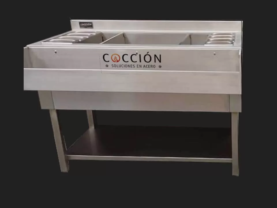 Mesa para cocteles en acero inoxidable