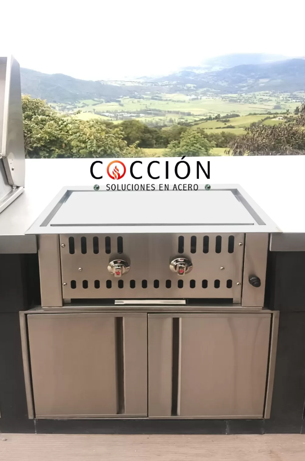 Cocina exterior proyecto boyaca teppanyaki 2 plancha teppanyaki